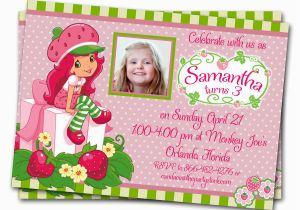 Accept Birthday Party Invitation Strawberry Birthday Invitations