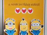 Action Birthday Cards Crafting In the Night Minion Birthday Card Action Wobbles