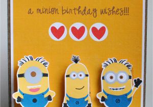 Action Birthday Cards Crafting In the Night Minion Birthday Card Action Wobbles