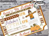 Admit One Birthday Invitations Items Similar to Admit One Fall Festival Birthday