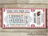 Admit One Ticket Birthday Invitation 25 Best Ideas About Admit One Ticket On Pinterest