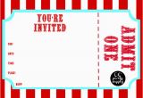 Admit One Ticket Birthday Invitation 25 Images Of Carnival Admit One Ticket Template