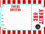 Admit One Ticket Birthday Invitation 25 Images Of Carnival Admit One Ticket Template