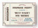 Admit One Ticket Birthday Invitation Admit One Birthday Invitations Printable Free Clipart