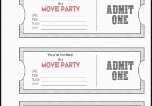 Admit One Ticket Birthday Invitation Admit One Ticket Template Example Mughals