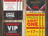 Admit One Ticket Birthday Invitation Admit One Vip Ticket Invitation Template Ticket