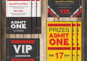 Admit One Ticket Birthday Invitation Admit One Vip Ticket Invitation Template Ticket