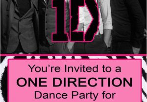 Admit One Ticket Birthday Invitation One Direction Concert Admit Ticket Pink From