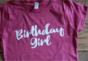 Adult Birthday Girl Shirt Birthday Girl Shirt Blue Jay Vinyl Adult Birthday by