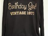 Adult Birthday Girl Shirt Birthday Girl Vintage1977 Shirt top Birthday Shirt by arenlace