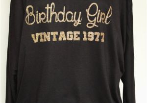 Adult Birthday Girl Shirt Birthday Girl Vintage1977 Shirt top Birthday Shirt by arenlace