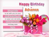 Advance Happy Birthday Wishes Quotes Advance Birthday Wishes Messages and Greetings