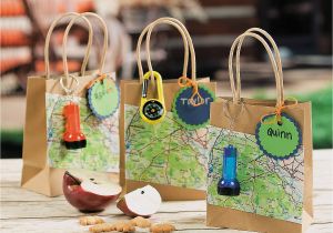 Adventure Birthday Gifts for Him Camp Adventure Favor Bags to Take On A Scavenger Hunt