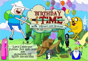 Adventure Time Birthday Decorations Adventure Time Birthday Party Invitations