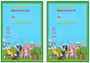 Adventure Time Birthday Invitations Adventure Time Birthday Invitations Birthday Printable