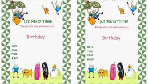 Adventure Time Birthday Invitations Adventure Time Birthday Invitations Birthday Printable
