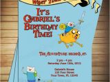 Adventure Time Birthday Invitations Novel Concept Designs Adventure Time Invitations