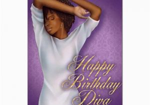 African American Diva Birthday Cards Diva African American Birthday Card 7×5 Inches High