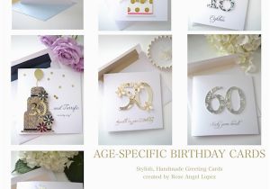 Age Specific Birthday Cards Handmade Greeting Cards Design by Occasion