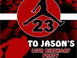 Air Jordan Birthday Invitations Air Jordan Birthday Invitations