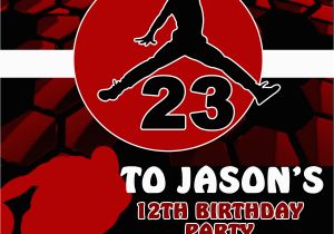 Air Jordan Birthday Invitations Air Jordan Birthday Invitations