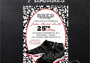 Air Jordan Birthday Invitations Printable Jordan Jumpman Inspired Birthday Invitation