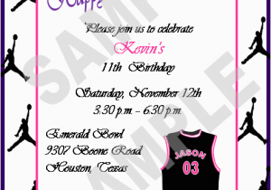 Air Jordan Birthday Invitations solutions event Design by Kelly Air Jordan Inspired