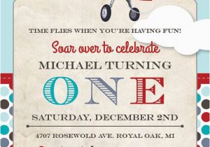 Airplane 1st Birthday Invitations Airplane Birthday Party Invitation Birthday Invitations