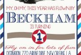 Airplane 1st Birthday Invitations Vintage Airplane Birthday Invitation Vintage Planes First