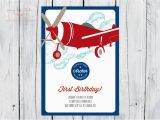 Airplane Birthday Invites Items Similar to Vintage Airplane Digital Diy Printable