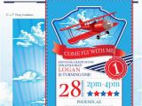 Airplane Birthday Invites Little Aviator Printable Birthday Party Invitation Red