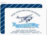 Airplane Birthday Invites Vintage Airplane Birthday Invitation Pipsy