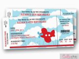 Airplane Boarding Pass Birthday Invitations Airplane Boarding Pass Ticket Invitation Printable Aeroplane