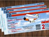 Airplane Boarding Pass Birthday Invitations Airplane Invitation Boarding Pass Birthday Party Invite