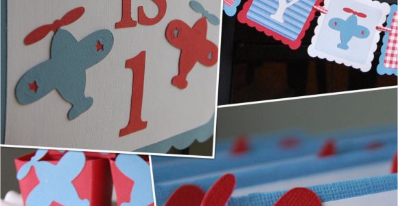 Airplane Happy Birthday Banner Airplane Party Package Happy Birthday Banner Door Sign