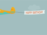 Airplane Happy Birthday Banner the Plane Flies with Long Banners with Happy Birthday Text