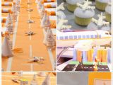 Airplane themed Birthday Party Decorations Airplane Birthday Party Inspiration Pizzazzerie