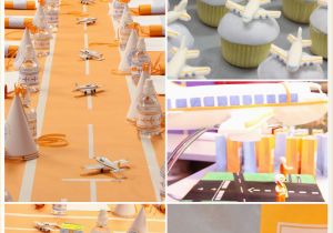 Airplane themed Birthday Party Decorations Airplane Birthday Party Inspiration Pizzazzerie