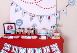 Airplane themed Birthday Party Decorations Airplane Birthday Party