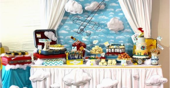 Airplane themed Birthday Party Decorations Come Fly with Me An Airplane Party B Lovely events