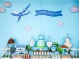 Airplane themed Birthday Party Decorations Kara 39 S Party Ideas Airplane Birthday Party Planning Ideas