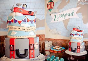 Airplane themed Birthday Party Decorations Kara 39 S Party Ideas Vintage Airplane 2nd Birthday Party