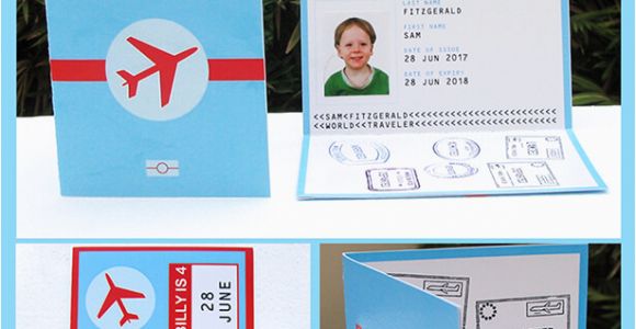 Airplane themed Birthday Party Invitations Airplane Party Printables Invitations Decorations
