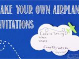 Airplane themed Birthday Party Invitations these Little Loves A Diy Airplane Birthday Party Invitation