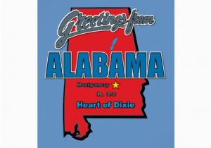 Alabama Birthday Cards Alabama State Of Alabama Greeting Card Zazzle