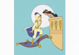 Aladdin Birthday Card Aladdin and Jasmine Card Zazzle
