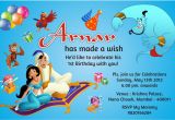 Aladdin Birthday Card Birthday Party Invitation Card Invite Personalised Return