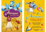 Aladdin Birthday Card Birthday Party Invitation Card Invite Personalised Return