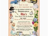 Alice and Wonderland Birthday Invitations Alice In Wonderland Birthday Party Invitation Zazzle Com