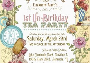 Alice and Wonderland Birthday Invitations Free Printable Alice In Wonderland Birthday Invitations